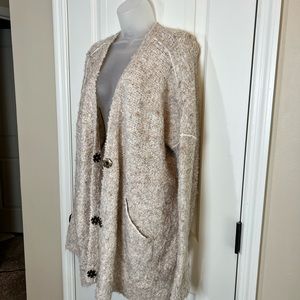 Wool blend cardigan